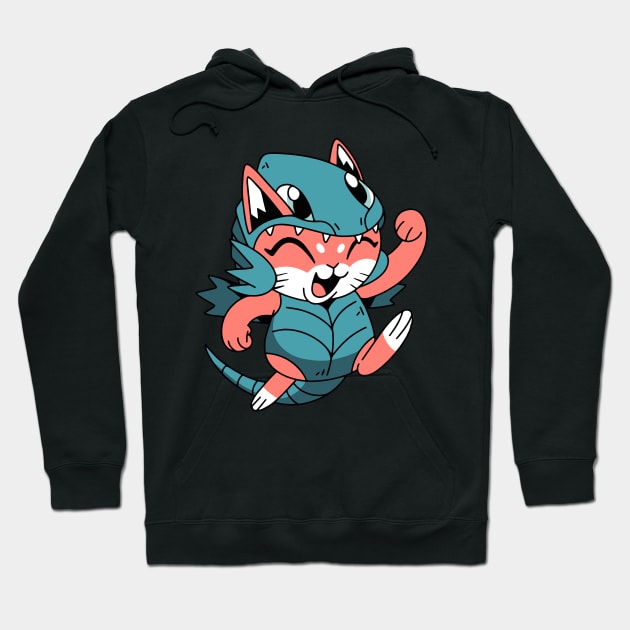 Dragon Cat Hoodie by timegraf